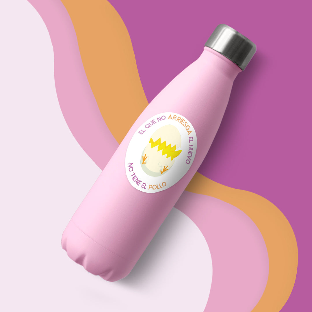 'El que no Arriesga el Huevo' Sticker