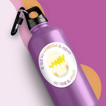 'El que no Arriesga el Huevo' Sticker