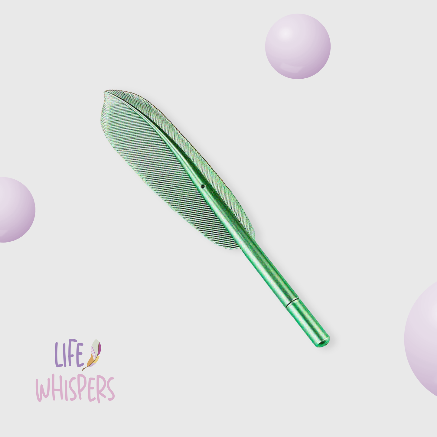 Life Whispers Feather Pen
