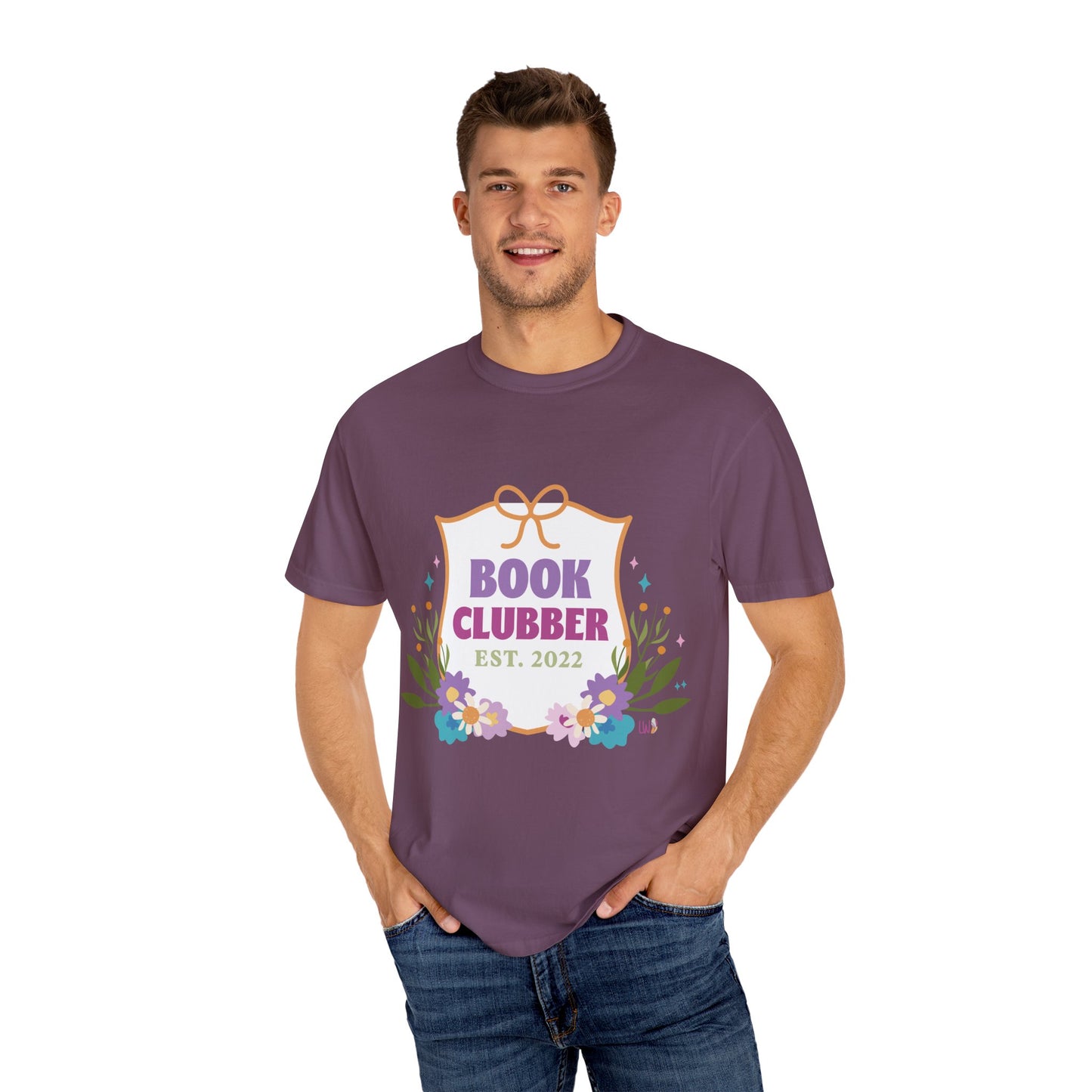 "Book Clubber" UniSex Dyed T-shirt