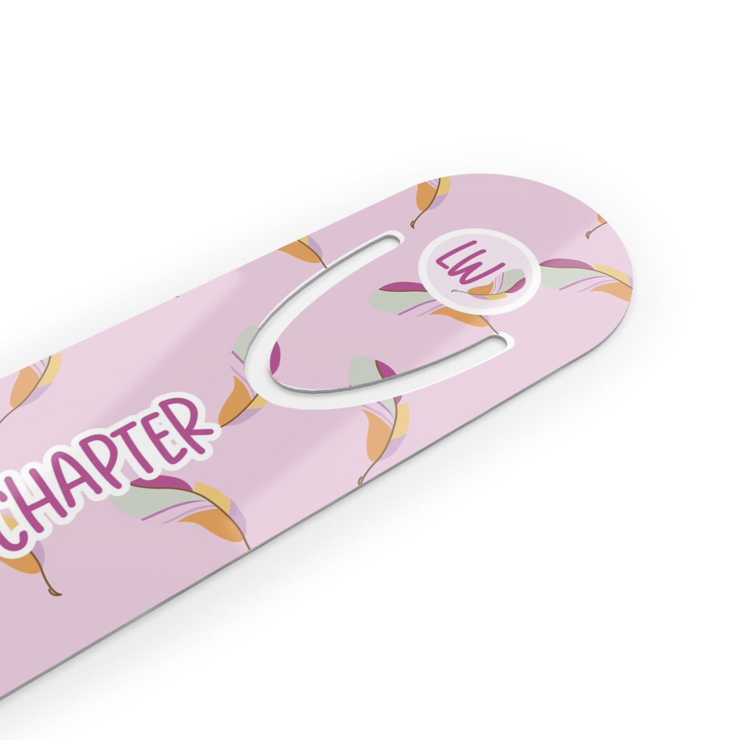 Just One More Chapter Light Pink Bookmark