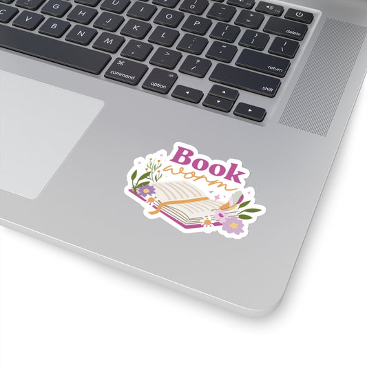 "Book Worm" Kiss-Cut Stickers