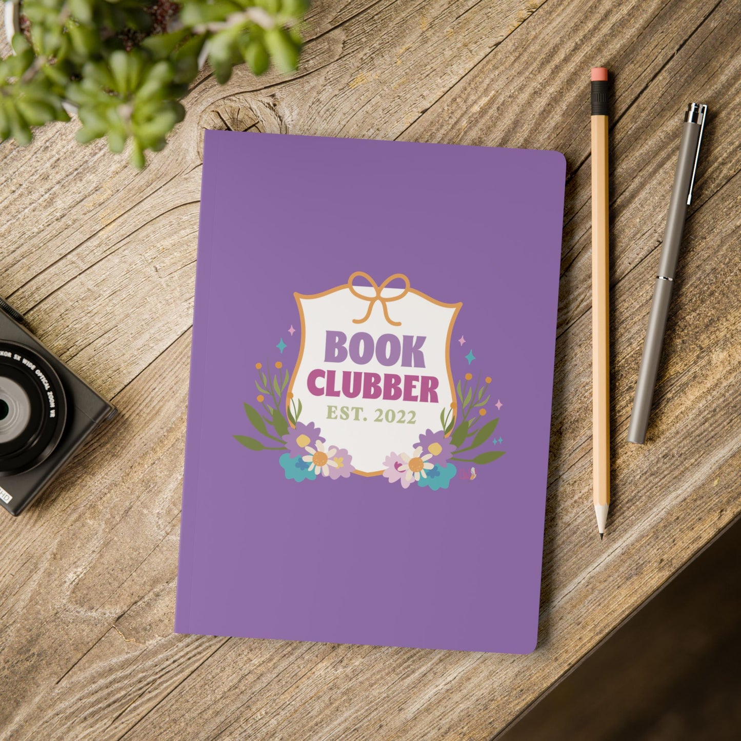 Book Clubber Softcover Journal (with Inside Prints)