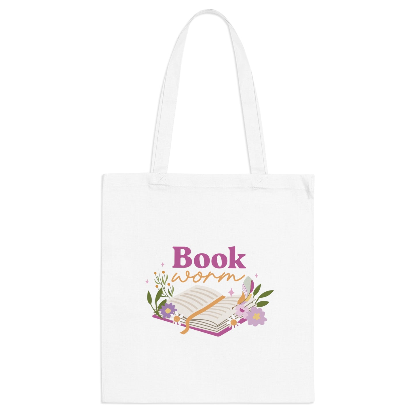 "Book Worm" Tote Bag