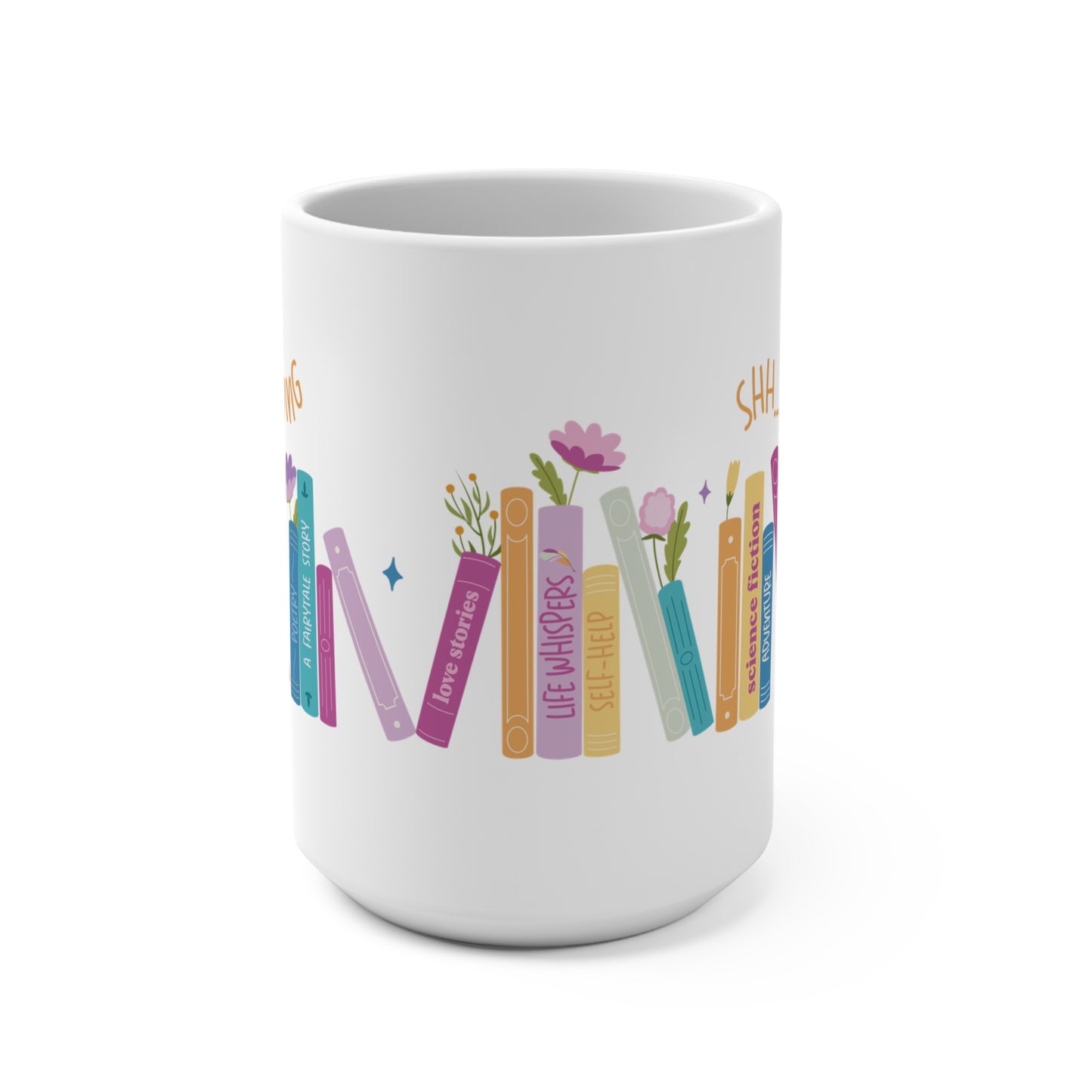 "Shh.. I'm reading" Mug 15oz