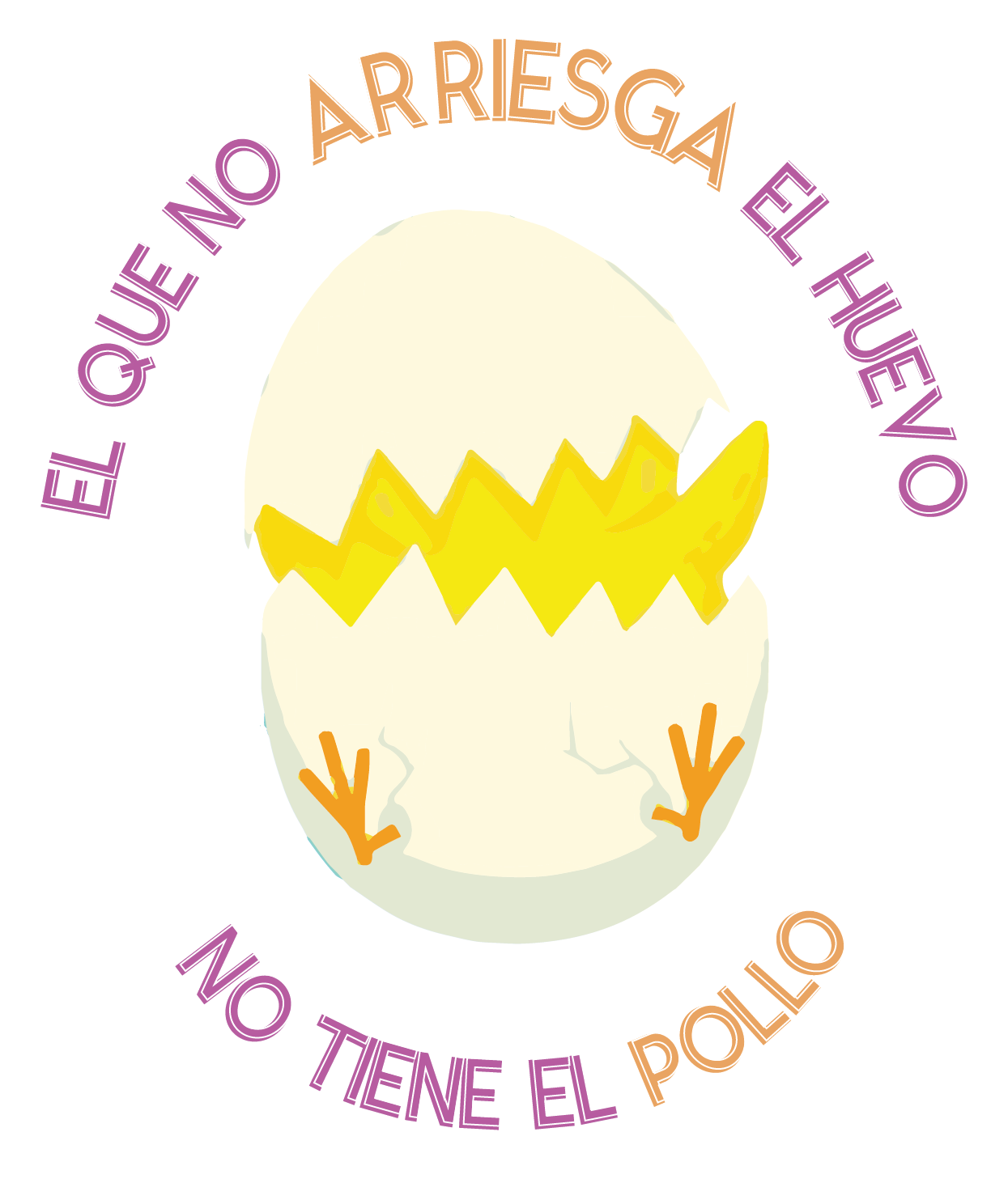 'El que no Arriesga el Huevo' Sticker