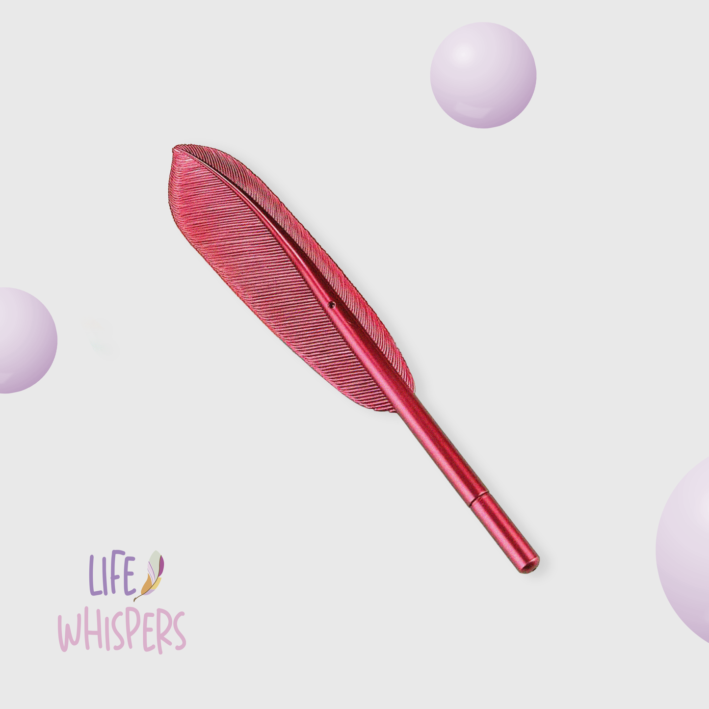 Life Whispers Feather Pen